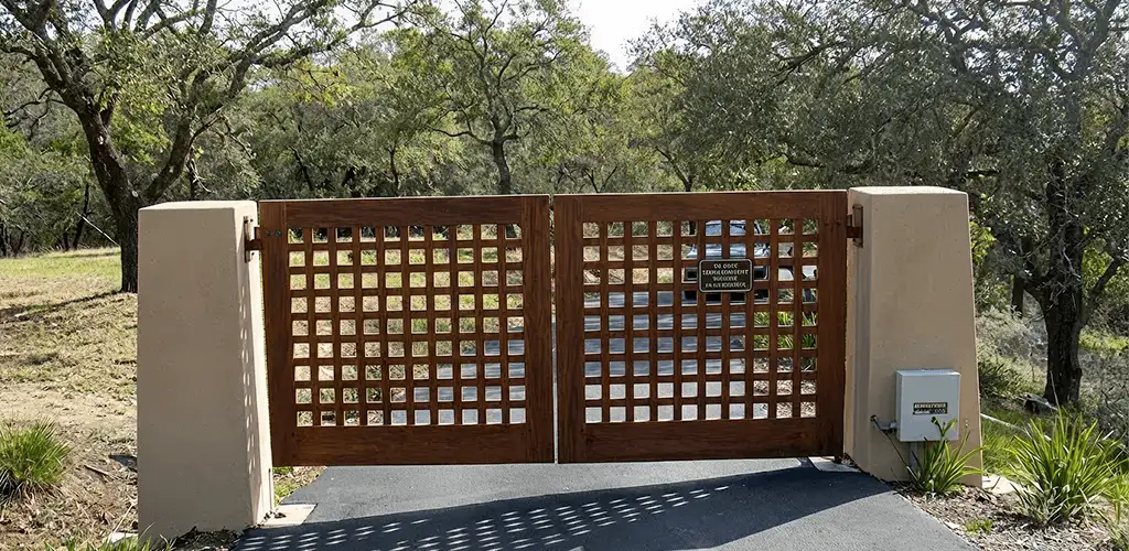 Driveway gate installation for a residential property in Ann Arbor, MI