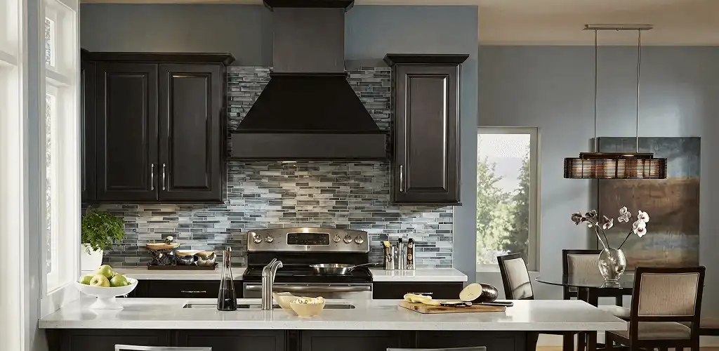 Kitchen cabinet painting and refinishing in a modern kitchen in Ann Arbor, MI